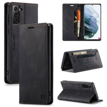 Load image into Gallery viewer, AutSpace A01 Retro Skin-feel Crazy Horse Texture Horizontal Flip Leather Case with Holder &amp; Card Slots &amp; Wallet &amp; RFID, For Samsung Galaxy S21 5G, For Samsung Galaxy A52 5G / 4G