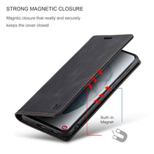 Load image into Gallery viewer, AutSpace A01 Retro Skin-feel Crazy Horse Texture Horizontal Flip Leather Case with Holder &amp; Card Slots &amp; Wallet &amp; RFID, For Samsung Galaxy S21 5G, For Samsung Galaxy A52 5G / 4G