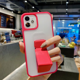 Skin Feel TPU + PC Shockproof Case with Wrist Strap Holder, For iPhone 11, For iPhone 11 Pro, For iPhone 11 Pro Max, For iPhone 12 mini, For iPhone 12 / 12 Pro, For iPhone 12 Pro Max