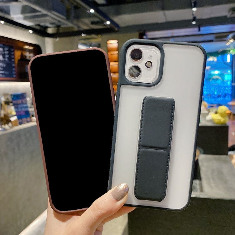 Skin Feel TPU + PC Shockproof Case with Wrist Strap Holder, For iPhone 11, For iPhone 11 Pro, For iPhone 11 Pro Max, For iPhone 12 mini, For iPhone 12 / 12 Pro, For iPhone 12 Pro Max