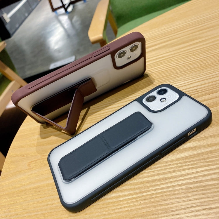 Skin Feel TPU + PC Shockproof Case with Wrist Strap Holder, For iPhone 11, For iPhone 11 Pro, For iPhone 11 Pro Max, For iPhone 12 mini, For iPhone 12 / 12 Pro, For iPhone 12 Pro Max