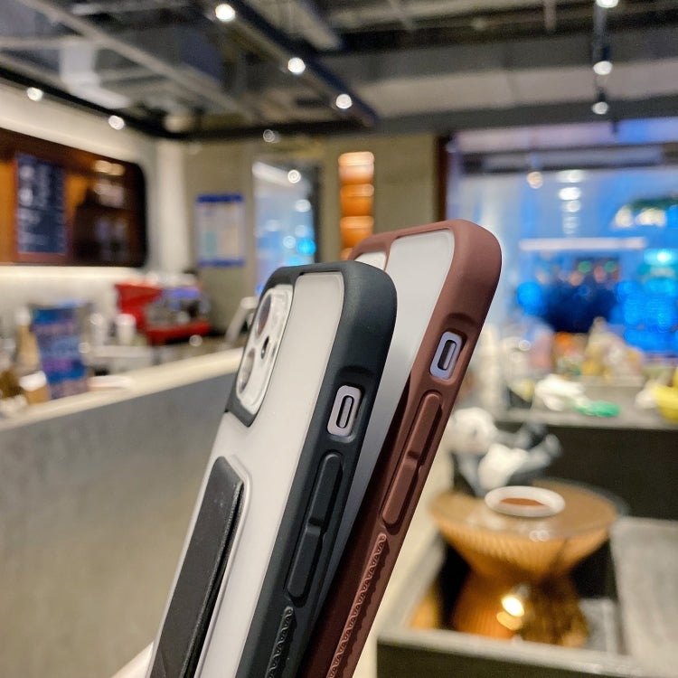 Skin Feel TPU + PC Shockproof Case with Wrist Strap Holder, For iPhone 11, For iPhone 11 Pro, For iPhone 11 Pro Max, For iPhone 12 mini, For iPhone 12 / 12 Pro, For iPhone 12 Pro Max