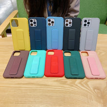 Load image into Gallery viewer, Colorful TPU + PC Shockproof Case with Wrist Strap Holder, For iPhone 12 Pro Max, For iPhone 12 / 12 Pro