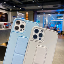 Load image into Gallery viewer, Colorful TPU + PC Shockproof Case with Wrist Strap Holder, For iPhone 12 Pro Max, For iPhone 12 / 12 Pro