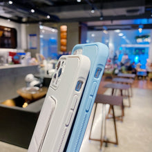 Load image into Gallery viewer, Colorful TPU + PC Shockproof Case with Wrist Strap Holder, For iPhone 12 Pro Max, For iPhone 12 / 12 Pro