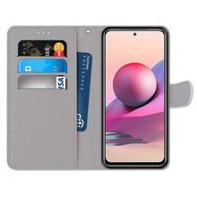 Load image into Gallery viewer, Coloured Drawing Cross Texture Horizontal Flip PU Leather Case with Holder &amp; Card Slots &amp; Wallet &amp; Lanyard, For Xiaomi Redmi Note 10 4G / Note 10s, For Xiaomi Redmi Note 10 5G