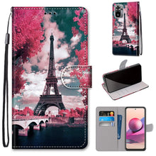 Load image into Gallery viewer, Coloured Drawing Cross Texture Horizontal Flip PU Leather Case with Holder &amp; Card Slots &amp; Wallet &amp; Lanyard, For Xiaomi Redmi Note 10 4G / Note 10s, For Xiaomi Redmi Note 10 5G