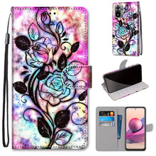 Load image into Gallery viewer, Coloured Drawing Cross Texture Horizontal Flip PU Leather Case with Holder &amp; Card Slots &amp; Wallet &amp; Lanyard, For Xiaomi Redmi Note 10 4G / Note 10s, For Xiaomi Redmi Note 10 5G