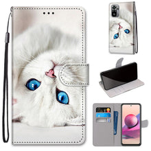 Load image into Gallery viewer, Coloured Drawing Cross Texture Horizontal Flip PU Leather Case with Holder &amp; Card Slots &amp; Wallet &amp; Lanyard, For Xiaomi Redmi Note 10 4G / Note 10s, For Xiaomi Redmi Note 10 5G