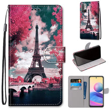 Load image into Gallery viewer, Coloured Drawing Cross Texture Horizontal Flip PU Leather Case with Holder &amp; Card Slots &amp; Wallet &amp; Lanyard, For Xiaomi Redmi Note 10 4G / Note 10s, For Xiaomi Redmi Note 10 5G