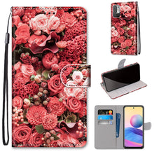 Load image into Gallery viewer, Coloured Drawing Cross Texture Horizontal Flip PU Leather Case with Holder &amp; Card Slots &amp; Wallet &amp; Lanyard, For Xiaomi Redmi Note 10 4G / Note 10s, For Xiaomi Redmi Note 10 5G