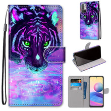 Load image into Gallery viewer, Coloured Drawing Cross Texture Horizontal Flip PU Leather Case with Holder &amp; Card Slots &amp; Wallet &amp; Lanyard, For Xiaomi Redmi Note 10 4G / Note 10s, For Xiaomi Redmi Note 10 5G