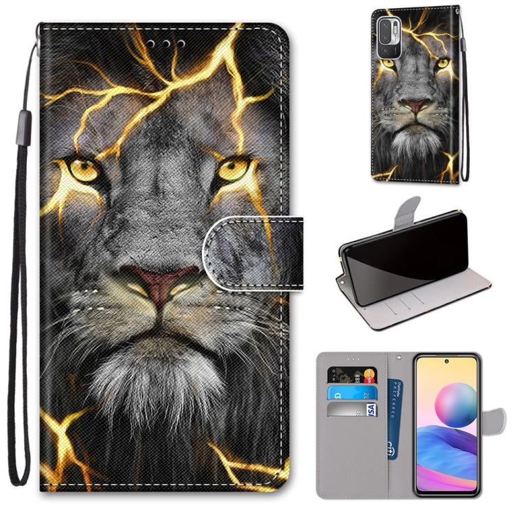 Coloured Drawing Cross Texture Horizontal Flip PU Leather Case with Holder & Card Slots & Wallet & Lanyard, For Xiaomi Redmi Note 10 4G / Note 10s, For Xiaomi Redmi Note 10 5G