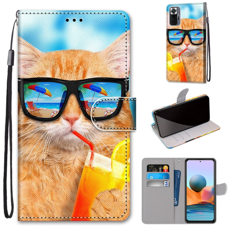 Coloured Drawing Cross Texture Horizontal Flip PU Leather Case with Holder & Card Slots & Wallet & Lanyard, For Xiaomi Redmi Note 10 Pro Max / Note 10 Pro, For Samsung Galaxy A32 4G / A32 Lite