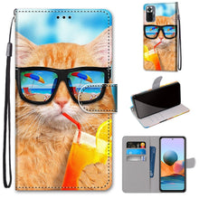 Load image into Gallery viewer, Coloured Drawing Cross Texture Horizontal Flip PU Leather Case with Holder &amp; Card Slots &amp; Wallet &amp; Lanyard, For Xiaomi Redmi Note 10 Pro Max / Note 10 Pro, For Samsung Galaxy A32 4G / A32 Lite