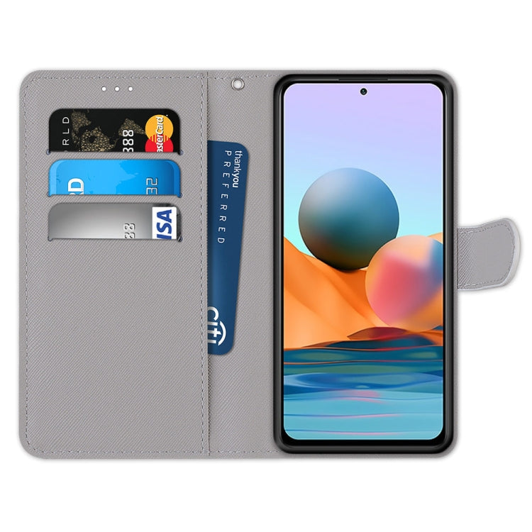 Coloured Drawing Cross Texture Horizontal Flip PU Leather Case with Holder & Card Slots & Wallet & Lanyard, For Xiaomi Redmi Note 10 Pro Max / Note 10 Pro, For Samsung Galaxy A32 4G / A32 Lite