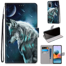 Load image into Gallery viewer, Coloured Drawing Cross Texture Horizontal Flip PU Leather Case with Holder &amp; Card Slots &amp; Wallet &amp; Lanyard, For Xiaomi Redmi Note 10 Pro Max / Note 10 Pro, For Samsung Galaxy A32 4G / A32 Lite