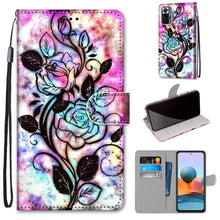 Load image into Gallery viewer, Coloured Drawing Cross Texture Horizontal Flip PU Leather Case with Holder &amp; Card Slots &amp; Wallet &amp; Lanyard, For Xiaomi Redmi Note 10 Pro Max / Note 10 Pro, For Samsung Galaxy A32 4G / A32 Lite