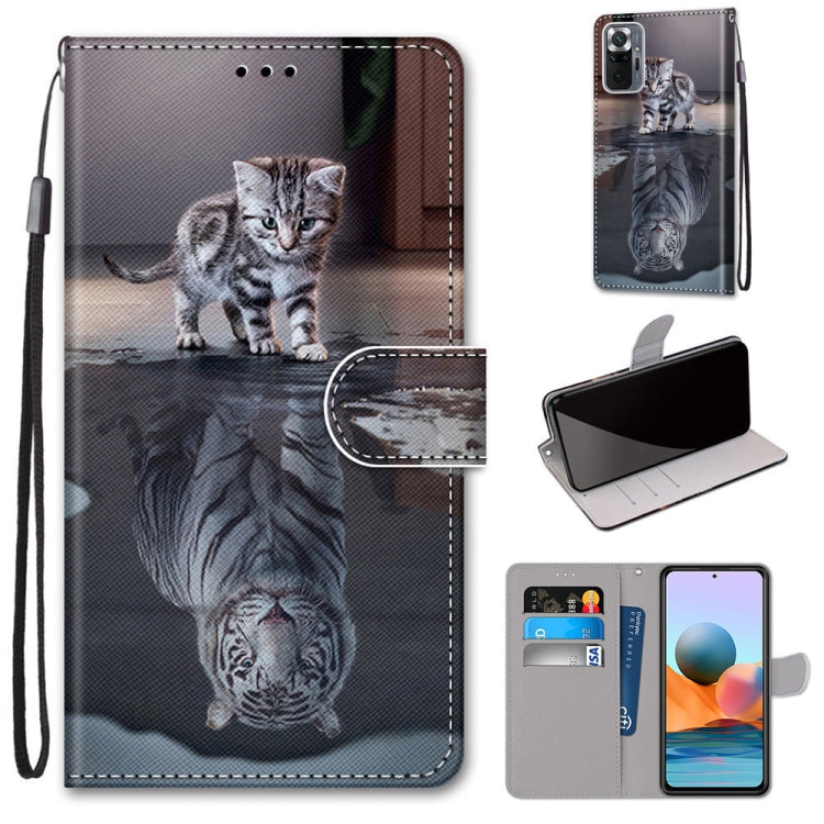 Coloured Drawing Cross Texture Horizontal Flip PU Leather Case with Holder & Card Slots & Wallet & Lanyard, For Xiaomi Redmi Note 10 Pro Max / Note 10 Pro, For Samsung Galaxy A32 4G / A32 Lite