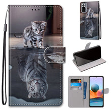 Load image into Gallery viewer, Coloured Drawing Cross Texture Horizontal Flip PU Leather Case with Holder &amp; Card Slots &amp; Wallet &amp; Lanyard, For Xiaomi Redmi Note 10 Pro Max / Note 10 Pro, For Samsung Galaxy A32 4G / A32 Lite