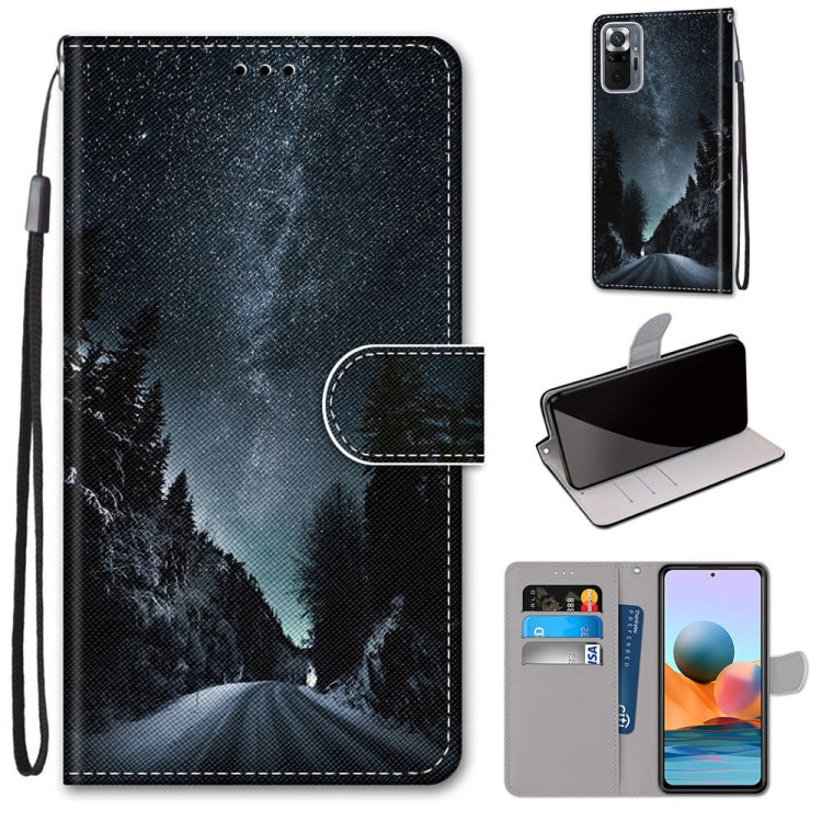 Coloured Drawing Cross Texture Horizontal Flip PU Leather Case with Holder & Card Slots & Wallet & Lanyard, For Xiaomi Redmi Note 10 Pro Max / Note 10 Pro, For Samsung Galaxy A32 4G / A32 Lite