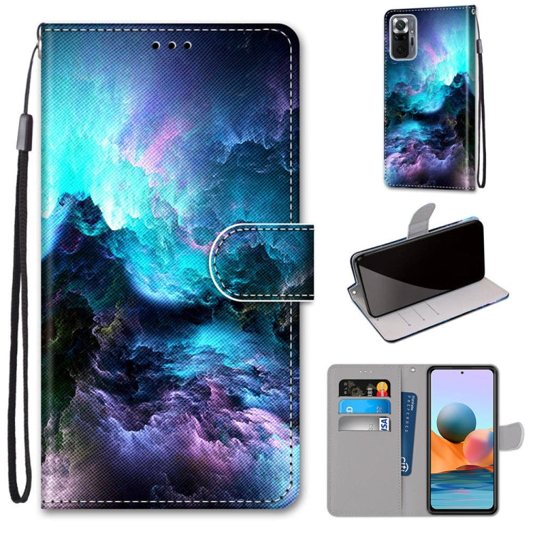 Coloured Drawing Cross Texture Horizontal Flip PU Leather Case with Holder & Card Slots & Wallet & Lanyard, For Xiaomi Redmi Note 10 Pro Max / Note 10 Pro, For Samsung Galaxy A32 4G / A32 Lite