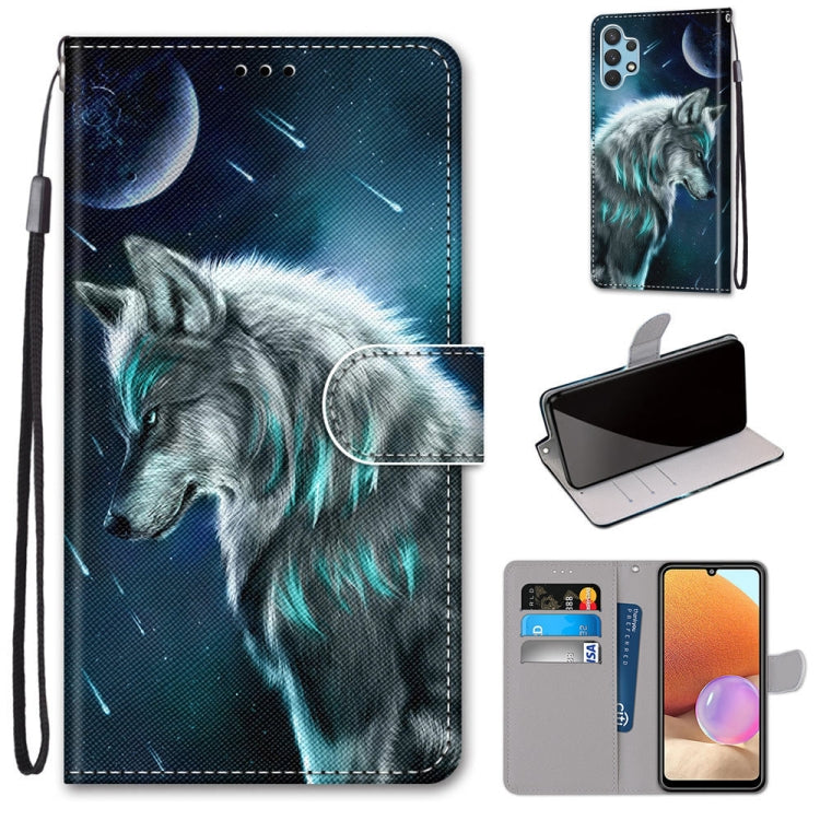 Coloured Drawing Cross Texture Horizontal Flip PU Leather Case with Holder & Card Slots & Wallet & Lanyard, For Xiaomi Redmi Note 10 Pro Max / Note 10 Pro, For Samsung Galaxy A32 4G / A32 Lite