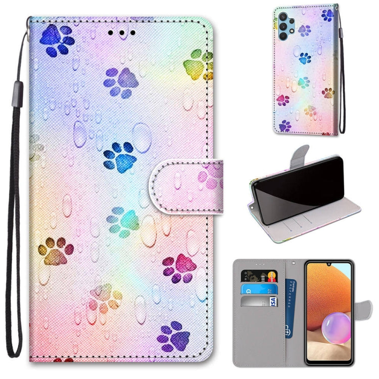 Coloured Drawing Cross Texture Horizontal Flip PU Leather Case with Holder & Card Slots & Wallet & Lanyard, For Xiaomi Redmi Note 10 Pro Max / Note 10 Pro, For Samsung Galaxy A32 4G / A32 Lite