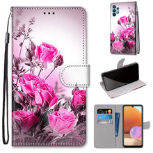 Load image into Gallery viewer, Coloured Drawing Cross Texture Horizontal Flip PU Leather Case with Holder &amp; Card Slots &amp; Wallet &amp; Lanyard, For Xiaomi Redmi Note 10 Pro Max / Note 10 Pro, For Samsung Galaxy A32 4G / A32 Lite