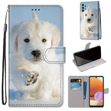 Load image into Gallery viewer, Coloured Drawing Cross Texture Horizontal Flip PU Leather Case with Holder &amp; Card Slots &amp; Wallet &amp; Lanyard, For Xiaomi Redmi Note 10 Pro Max / Note 10 Pro, For Samsung Galaxy A32 4G / A32 Lite