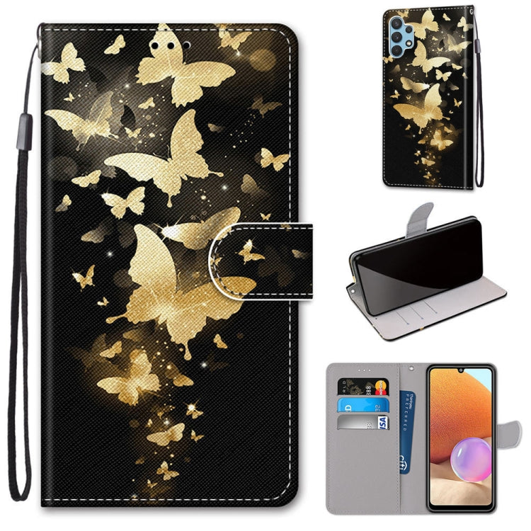 Coloured Drawing Cross Texture Horizontal Flip PU Leather Case with Holder & Card Slots & Wallet & Lanyard, For Xiaomi Redmi Note 10 Pro Max / Note 10 Pro, For Samsung Galaxy A32 4G / A32 Lite
