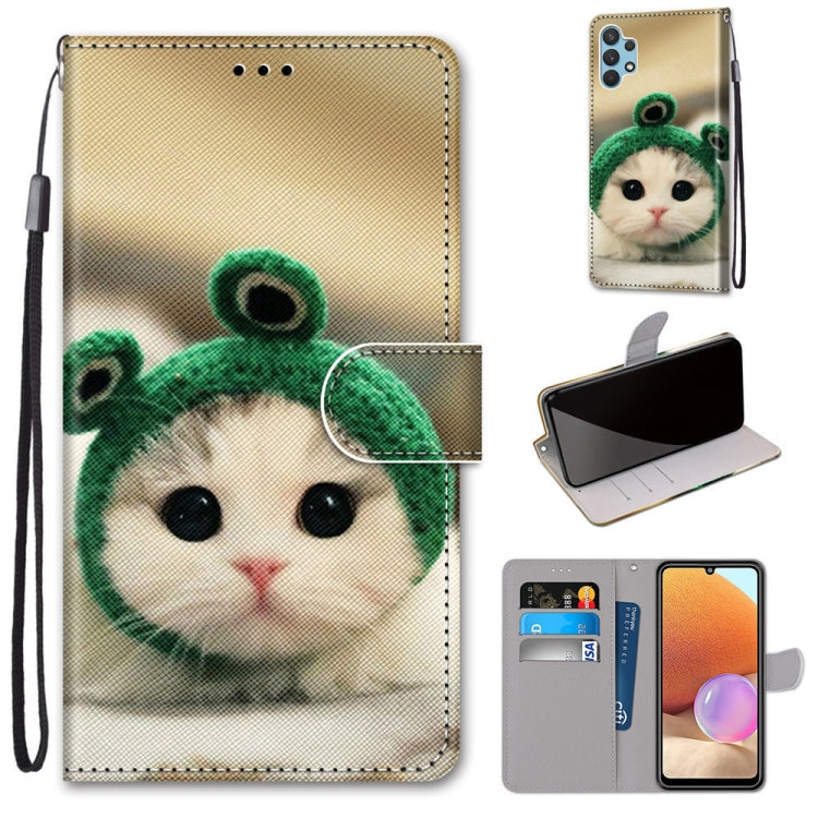 Coloured Drawing Cross Texture Horizontal Flip PU Leather Case with Holder & Card Slots & Wallet & Lanyard, For Xiaomi Redmi Note 10 Pro Max / Note 10 Pro, For Samsung Galaxy A32 4G / A32 Lite