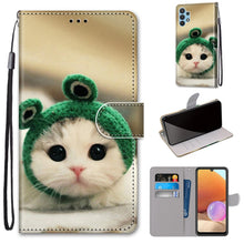 Load image into Gallery viewer, Coloured Drawing Cross Texture Horizontal Flip PU Leather Case with Holder &amp; Card Slots &amp; Wallet &amp; Lanyard, For Xiaomi Redmi Note 10 Pro Max / Note 10 Pro, For Samsung Galaxy A32 4G / A32 Lite