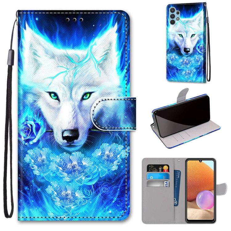 Coloured Drawing Cross Texture Horizontal Flip PU Leather Case with Holder & Card Slots & Wallet & Lanyard, For Xiaomi Redmi Note 10 Pro Max / Note 10 Pro, For Samsung Galaxy A32 4G / A32 Lite