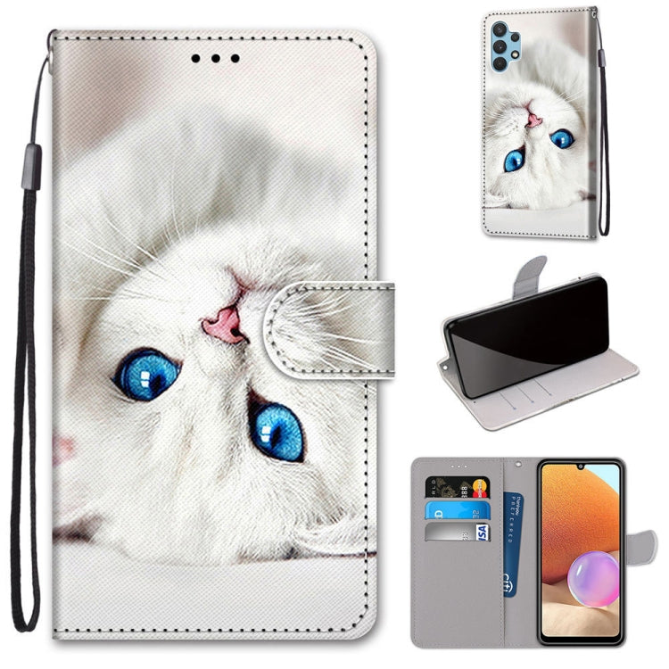 Coloured Drawing Cross Texture Horizontal Flip PU Leather Case with Holder & Card Slots & Wallet & Lanyard, For Xiaomi Redmi Note 10 Pro Max / Note 10 Pro, For Samsung Galaxy A32 4G / A32 Lite