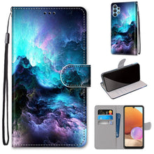 Load image into Gallery viewer, Coloured Drawing Cross Texture Horizontal Flip PU Leather Case with Holder &amp; Card Slots &amp; Wallet &amp; Lanyard, For Xiaomi Redmi Note 10 Pro Max / Note 10 Pro, For Samsung Galaxy A32 4G / A32 Lite