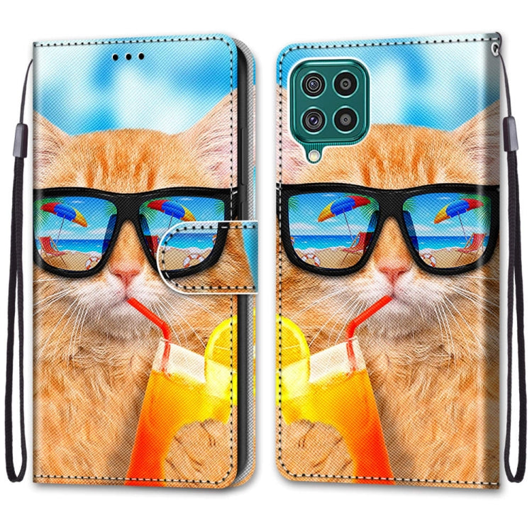 Coloured Drawing Cross Texture Horizontal Flip PU Leather Case with Holder & Card Slots & Wallet & Lanyard, For Samsung Galaxy F62 / M62, For Samsung Galaxy S21 FE
