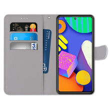 Load image into Gallery viewer, Coloured Drawing Cross Texture Horizontal Flip PU Leather Case with Holder &amp; Card Slots &amp; Wallet &amp; Lanyard, For Samsung Galaxy F62 / M62, For Samsung Galaxy S21 FE