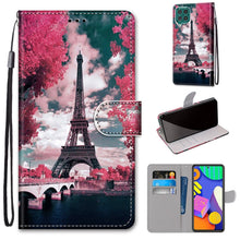 Load image into Gallery viewer, Coloured Drawing Cross Texture Horizontal Flip PU Leather Case with Holder &amp; Card Slots &amp; Wallet &amp; Lanyard, For Samsung Galaxy F62 / M62, For Samsung Galaxy S21 FE