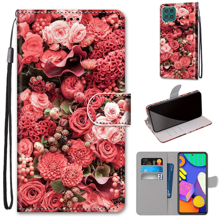 Coloured Drawing Cross Texture Horizontal Flip PU Leather Case with Holder & Card Slots & Wallet & Lanyard, For Samsung Galaxy F62 / M62, For Samsung Galaxy S21 FE