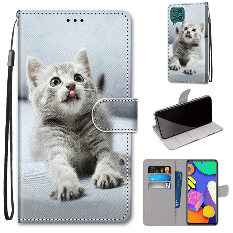 Coloured Drawing Cross Texture Horizontal Flip PU Leather Case with Holder & Card Slots & Wallet & Lanyard, For Samsung Galaxy F62 / M62, For Samsung Galaxy S21 FE