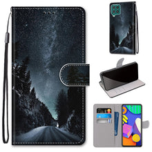 Load image into Gallery viewer, Coloured Drawing Cross Texture Horizontal Flip PU Leather Case with Holder &amp; Card Slots &amp; Wallet &amp; Lanyard, For Samsung Galaxy F62 / M62, For Samsung Galaxy S21 FE