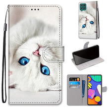 Load image into Gallery viewer, Coloured Drawing Cross Texture Horizontal Flip PU Leather Case with Holder &amp; Card Slots &amp; Wallet &amp; Lanyard, For Samsung Galaxy F62 / M62, For Samsung Galaxy S21 FE
