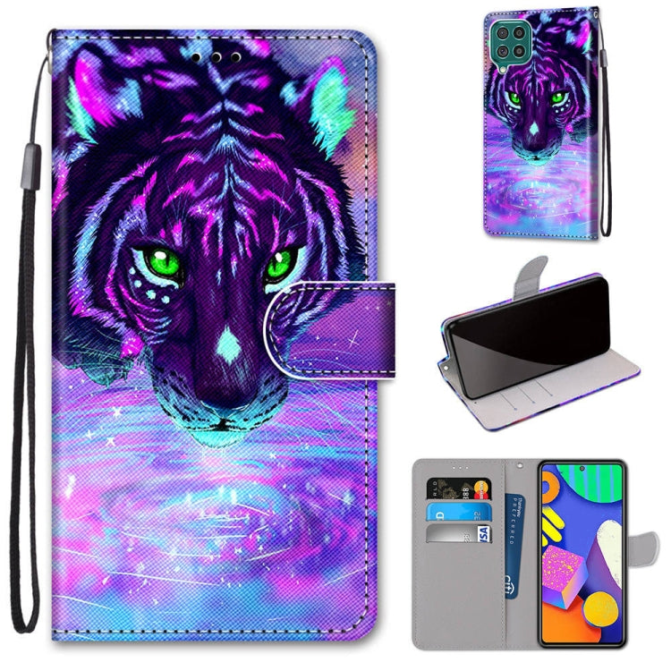 Coloured Drawing Cross Texture Horizontal Flip PU Leather Case with Holder & Card Slots & Wallet & Lanyard, For Samsung Galaxy F62 / M62, For Samsung Galaxy S21 FE