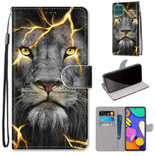 Load image into Gallery viewer, Coloured Drawing Cross Texture Horizontal Flip PU Leather Case with Holder &amp; Card Slots &amp; Wallet &amp; Lanyard, For Samsung Galaxy F62 / M62, For Samsung Galaxy S21 FE