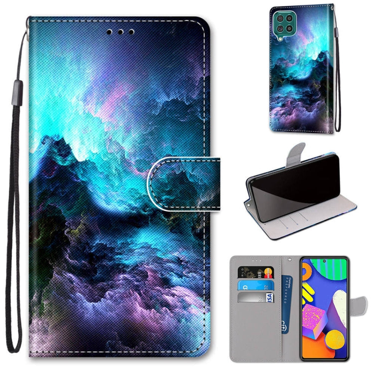 Coloured Drawing Cross Texture Horizontal Flip PU Leather Case with Holder & Card Slots & Wallet & Lanyard, For Samsung Galaxy F62 / M62, For Samsung Galaxy S21 FE