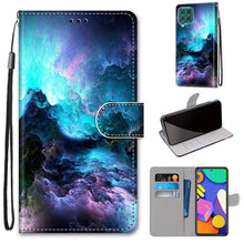 Load image into Gallery viewer, Coloured Drawing Cross Texture Horizontal Flip PU Leather Case with Holder &amp; Card Slots &amp; Wallet &amp; Lanyard, For Samsung Galaxy F62 / M62, For Samsung Galaxy S21 FE