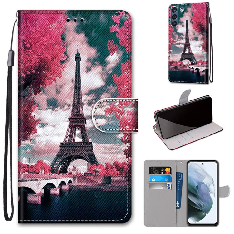 Coloured Drawing Cross Texture Horizontal Flip PU Leather Case with Holder & Card Slots & Wallet & Lanyard, For Samsung Galaxy F62 / M62, For Samsung Galaxy S21 FE