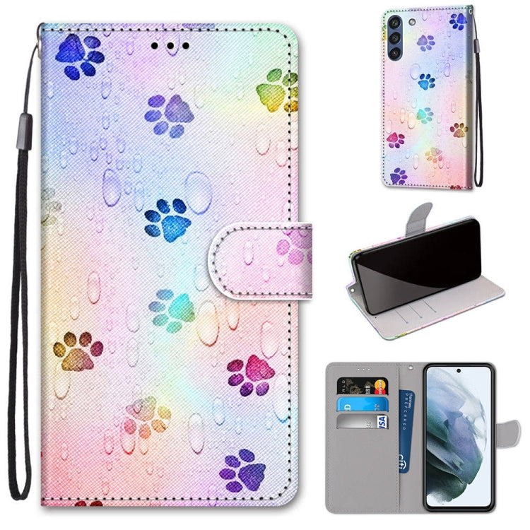 Coloured Drawing Cross Texture Horizontal Flip PU Leather Case with Holder & Card Slots & Wallet & Lanyard, For Samsung Galaxy F62 / M62, For Samsung Galaxy S21 FE