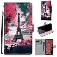 Load image into Gallery viewer, Coloured Drawing Cross Texture Horizontal Flip PU Leather Case with Holder &amp; Card Slots &amp; Wallet &amp; Lanyard, For Samsung Galaxy Xcover 5
